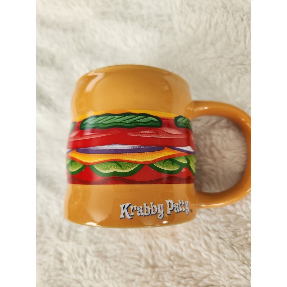 SpongeBob Krabby Patty 12 oz Coffee Mug Cup 2021 Frankford Candy LLC Nickelodeon
